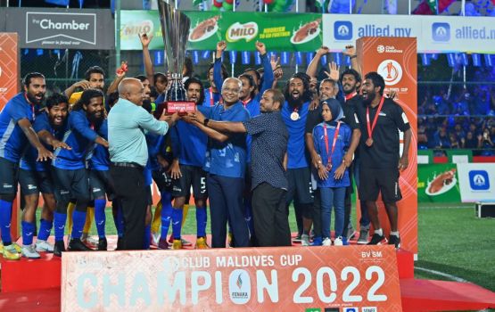 Club Maldives Cup ge champion kan FENAKA hoadhaifi