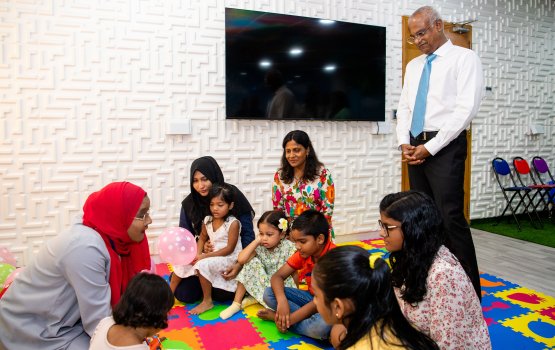 President & First Lady visit STELCO's Child Care Centre