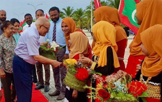 Ex-President Maumoon travels to the islands after a long time