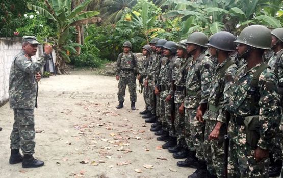 Hulhumale' phase 2 gai MNDF in askaree thamreenuthakeh fashaifi