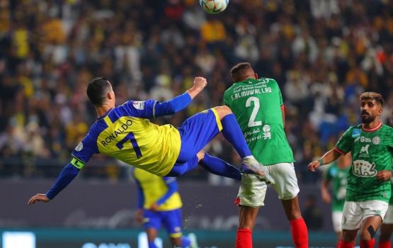 Saudi league gai Ronaldo kulhunu furathama match gai Al Nassr ah molheh