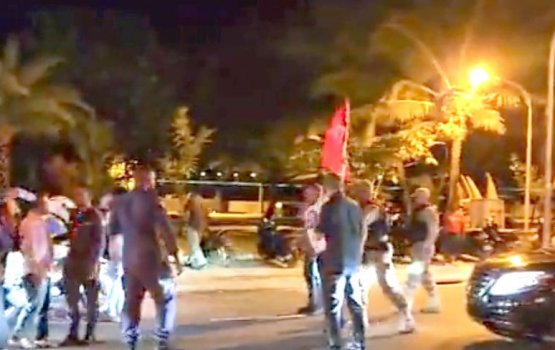 Four arrested for impeding the President's Motorcade