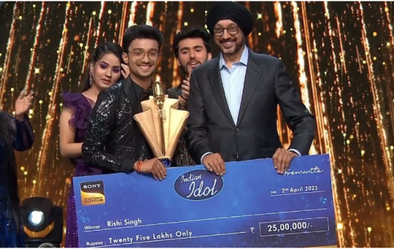 Indian Idol 3 ge trophy Rishi ah