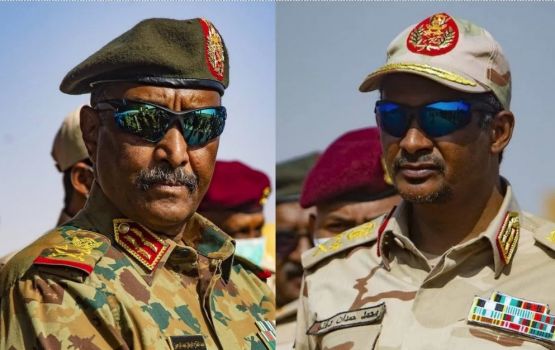2 general ge hanguraamaigai Sudan gai 185 meehaku maruvehjje