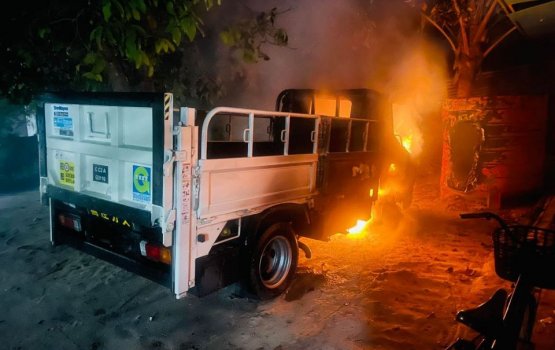 Landhoo Council vehicle set ablaze