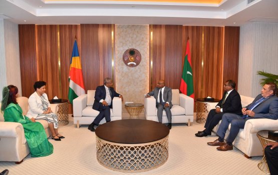 First Couple of Seychelles arrive in Maldives for official visit
