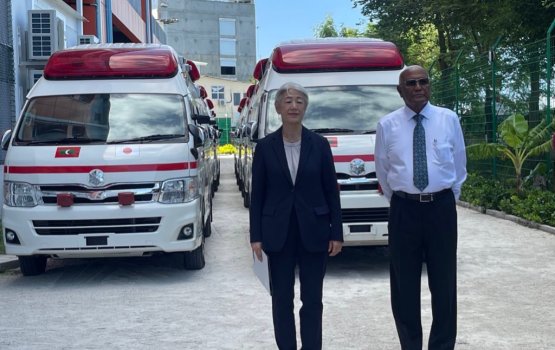 Japan donates 8 ambulances to the Maldives