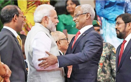 Modi ge dhathufulhun haamavanee Inida in dhivehinnah kuraa ihuthiraamai dhe gaumuge rahumaitherikan: Solih