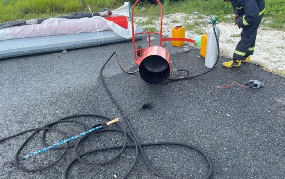 Man injured in cylinder explosion is being taken to india 