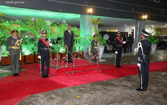 President meets with troops for first time since taking office