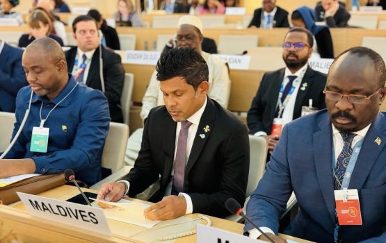 VP makes pledges from the Maldives at 'Human Rights 75'