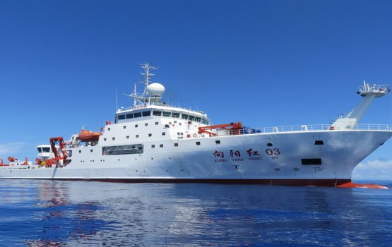 Chinese research vessel on its way to the Maldives