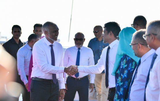 President departs on three-day trip to Thaa Atoll