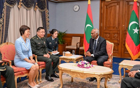 President Muizzu holds talks with visiting Chinese Major General