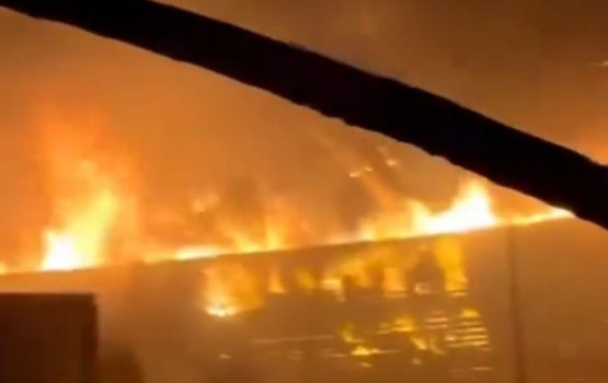 A fire in Kaashidhoo Boatyards causes damages