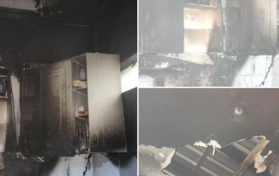 Fire incident reported from a house in Kulhudhufushi
