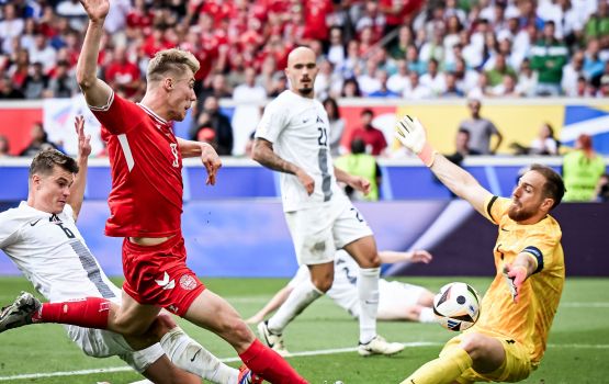 Euro 2024: Denmark aai Slovenia kulhunu match vee 1-1 inn ehvaru