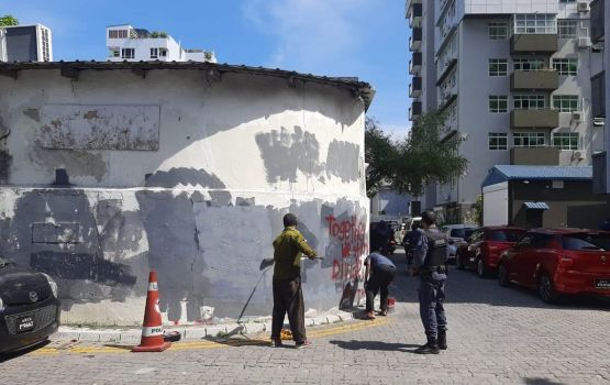 Ijuthimaaee mingandaa hilaafah Male' ge magu thakugai huru graffitti thah anehkkaves fohenee 