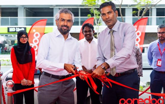 Hulhumale' dhevana fiyavaheegai Ooredoo experience center eh hulhuvaifi 