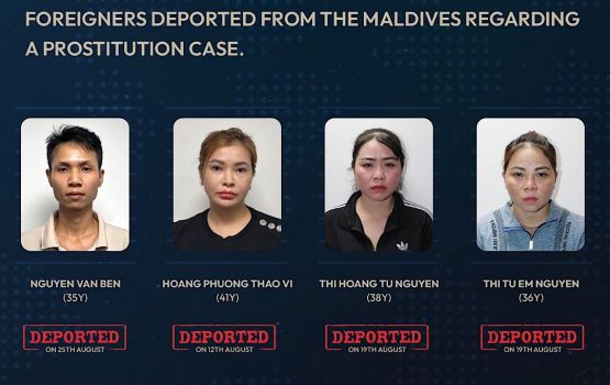 Raajjeygai fulhaa dhaairaa ehggai hashi vikkamun dhiya 4 bidheysee aku deport koffi 