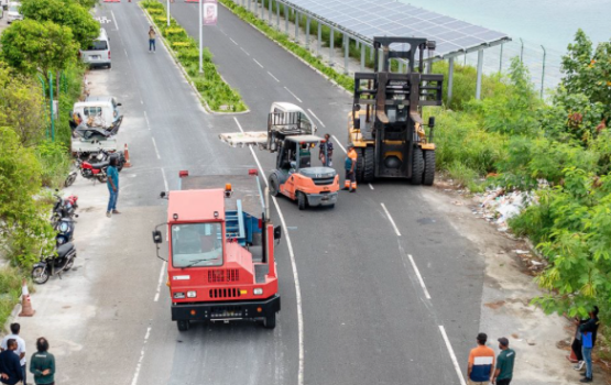 Hulhumale Industrial zone gai huri baa ulhandhu thah naganee