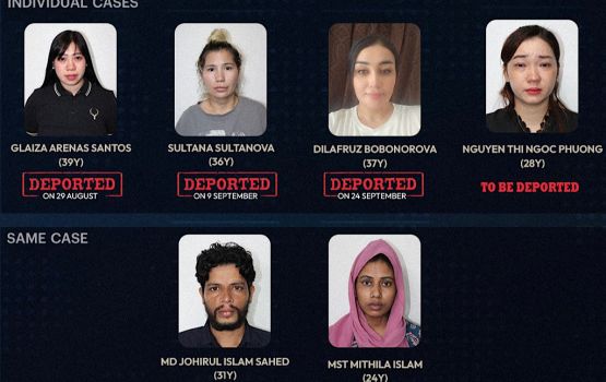 Hashi vikkumuge viyafaari kuramundhiya 6 meehaku athulaigane, 3 meehaku deport kohlaifi