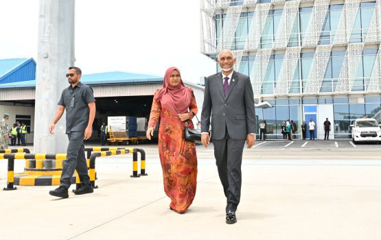 First Couple depart on a state visit to India