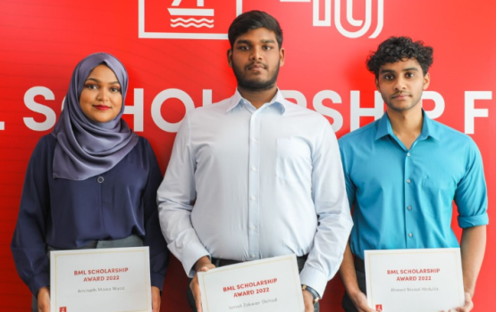 BML ge Scholarship fund ah edhi husha'helhumuge furusathu hulhuvaalaifi