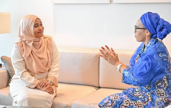 Dhe gaumuge maslahathu himeney kan kamaa gulhey gothun madam Sajidha Gambia ge first lady aa mashvaraa kuravvaifi