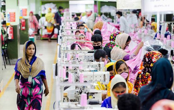 India ge badhalugai Raajje medhuverikoh Bangalesh in garment export kuranee 