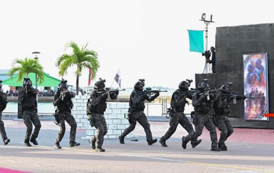 MNDF ge haassa military display varah furihama, dhakkuvaidhinee dhivehi askarihyyaage gaabilukan