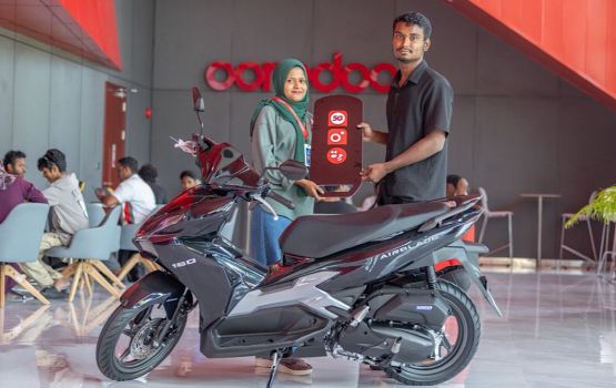 Ooredoo cycle promo ge 15 vana naseebuveri akah Afeef