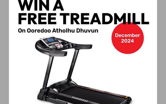 Ooredoo atholhu dhuvun: December mahu evvana ah dhaa faraathakah treadmill eh 