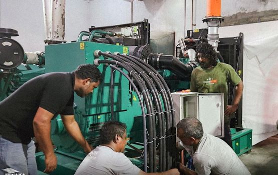 Kelaage current haalathu rangalhukurumah 400 kilowatt ge genset eh harukoffi 