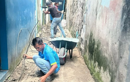 City Council begins developing the narrow streets of Male'