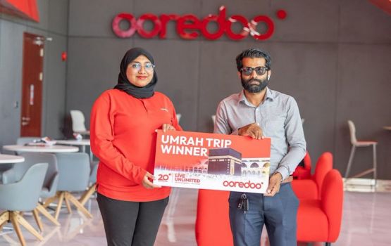 Komme 20 dhuvahakun Umrah dhathureh libey Ooredoo promotion ge furathama naseebuveri akah Saddam 