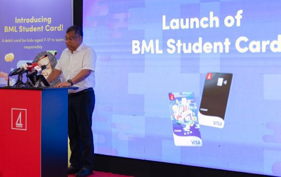 BML in Raajjeyge furathama student debit card tha'aaraf koffi 