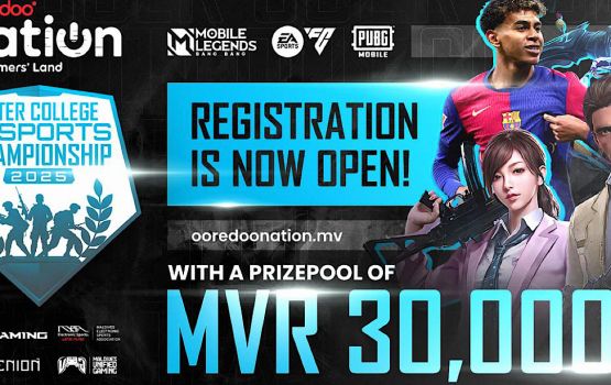 Ooredoo nation inter college e-sports tournament gai baiveri vumuge furusathu hulhuvaalaifi 