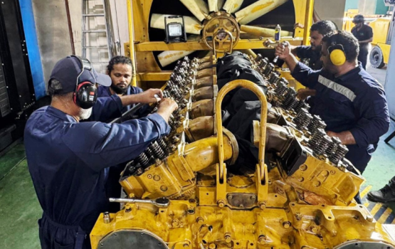 Maafushi, current rangalhu kurumah, 1.6 megawatt ge genset overhall ninmaa beynun kuran fashaifi