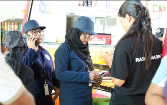 Hulhumale' phase 1 gai hunna 'rashu market' in 15 bidheyseen Immigration ge belumuge dhashah gengossfi