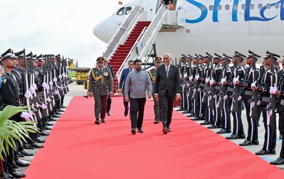 Sri Lankan President arrives in the Maldives for state visit