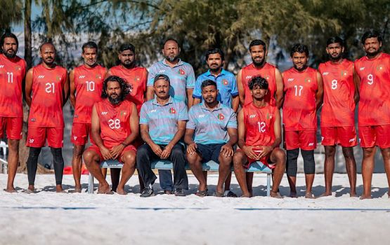 Common wealth beach handball mubaaraih Raajjeygai beyhvvumakee dhivehinnah libunu bodu sharafeh: Raees