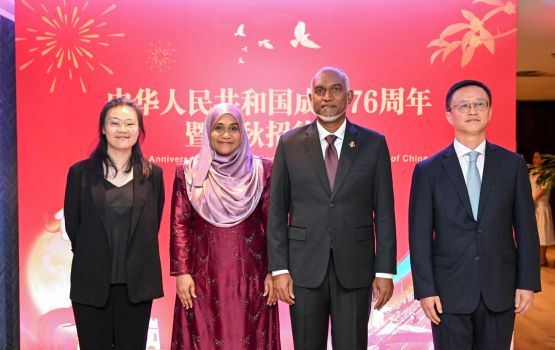 Raajje aai China ge gulhumakee dhagandah vure varugadha gulhumeh: Raees