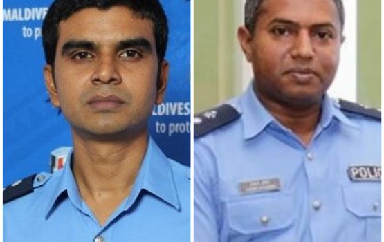 Hulhumale' police ge hingun Dhaaoodh athun nagaa assistant commissioner Ahmed Mohammed ah