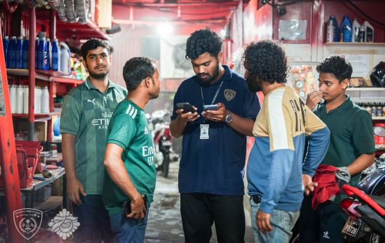 Hulhumale' garage thakah haassakoh immigration ge raid eh, 69 bidheyseen faaskoh 14 meehaku hayyarah  Hulhumale' garage thakah haassakoh immigration ge raid eh, 69 bidheyseen faaskoh 14 meehaku hayyarah