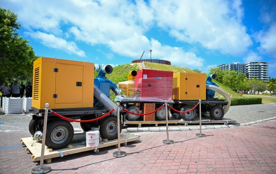 CMEC donates stormwater pumps to the Maldives