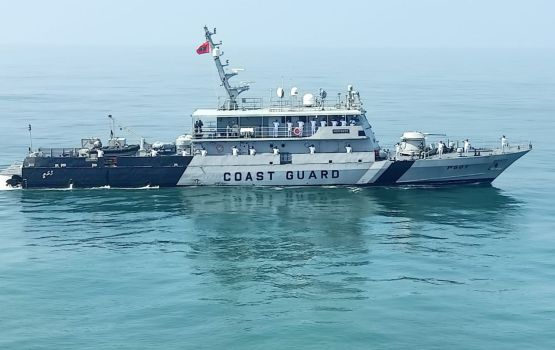 Coast guard ship huravee Lanka gai, Moosumee kaarisaa gai  eheevaan thayyaaru kaah MNDF in bunefi 