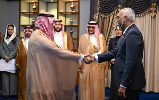 President holds talks with the visiting Saudi business delegation