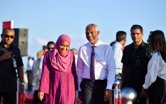 First Couple visits Dhuvaafaru
