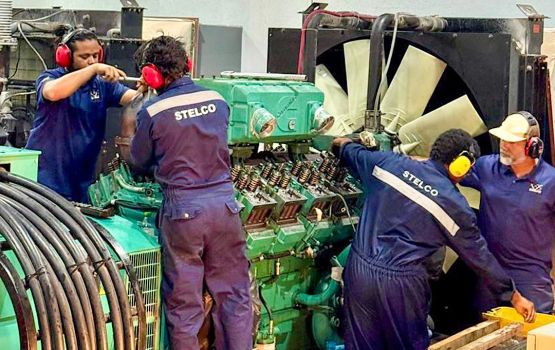 Peak season ah thayyaaru vaan Adh. Dhigurashugai 600 kilowatt ge generator akun hidhumaih dheyn fashaifi  